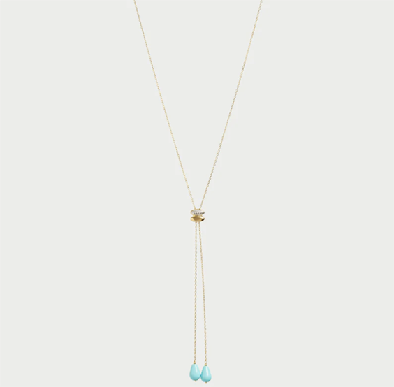 Collar Rue des Mille Mujer ECLISSI GEN 2025 in Plata Turchese GRZ-029 M3 T AU - GRZ-029 M3 T AU